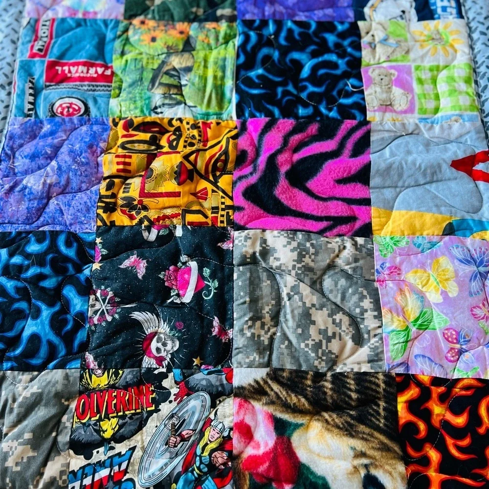 New Vibrant Patchwork Baby Quilt – 32” x 26”